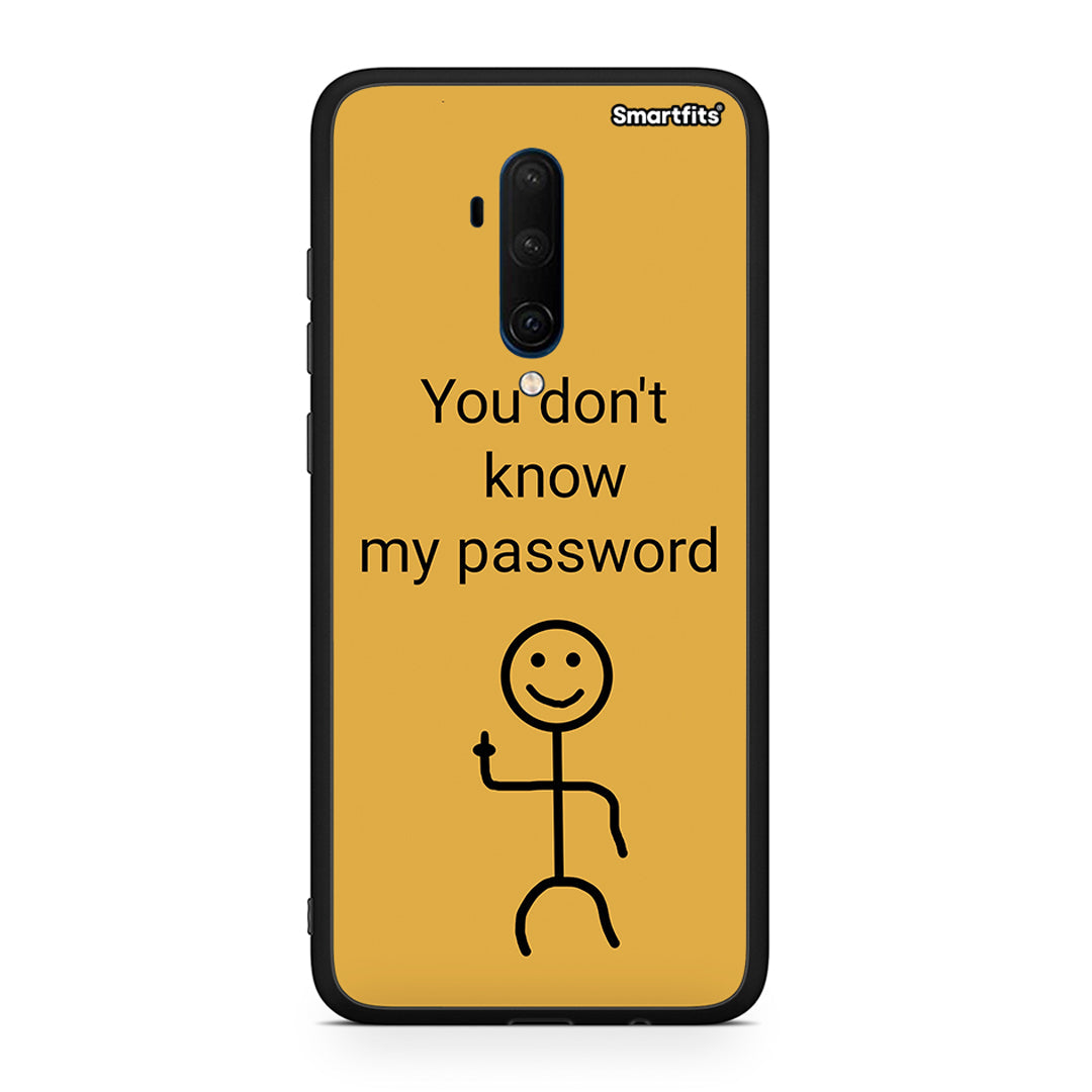 OnePlus 7T Pro My Password Θήκη από τη Smartfits με σχέδιο στο πίσω μέρος και μαύρο περίβλημα | Smartphone case with colorful back and black bezels by Smartfits