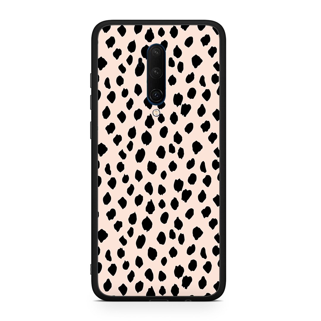 OnePlus 7T Pro New Polka Dots θήκη από τη Smartfits με σχέδιο στο πίσω μέρος και μαύρο περίβλημα | Smartphone case with colorful back and black bezels by Smartfits
