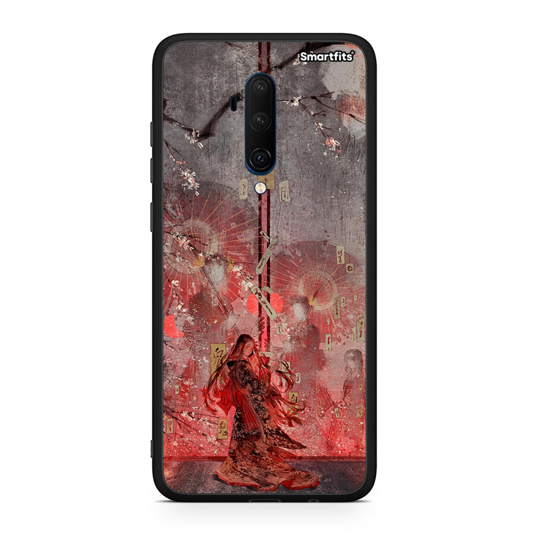 OnePlus 7T Pro Nezuko Kamado θήκη από τη Smartfits με σχέδιο στο πίσω μέρος και μαύρο περίβλημα | Smartphone case with colorful back and black bezels by Smartfits
