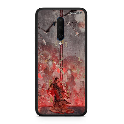 OnePlus 7T Pro Nezuko Kamado θήκη από τη Smartfits με σχέδιο στο πίσω μέρος και μαύρο περίβλημα | Smartphone case with colorful back and black bezels by Smartfits