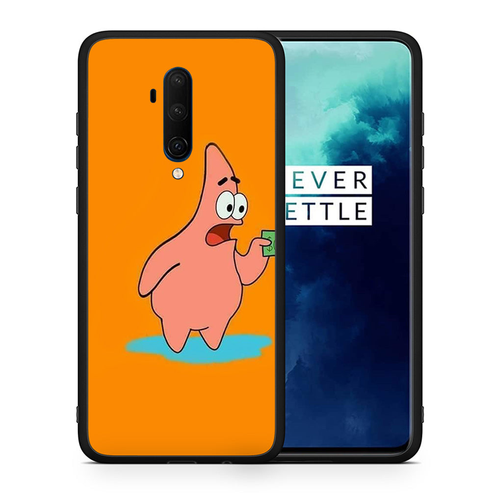 Θήκη Αγίου Βαλεντίνου OnePlus 7T Pro No Money 1 από τη Smartfits με σχέδιο στο πίσω μέρος και μαύρο περίβλημα | OnePlus 7T Pro No Money 1 case with colorful back and black bezels