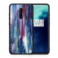 Thumbnail for Θήκη OnePlus 7T Pro Winter Paint από τη Smartfits με σχέδιο στο πίσω μέρος και μαύρο περίβλημα | OnePlus 7T Pro Winter Paint case with colorful back and black bezels