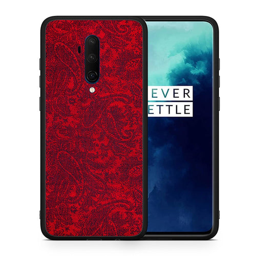 Θήκη OnePlus 7T Pro Paisley Cashmere από τη Smartfits με σχέδιο στο πίσω μέρος και μαύρο περίβλημα | OnePlus 7T Pro Paisley Cashmere case with colorful back and black bezels