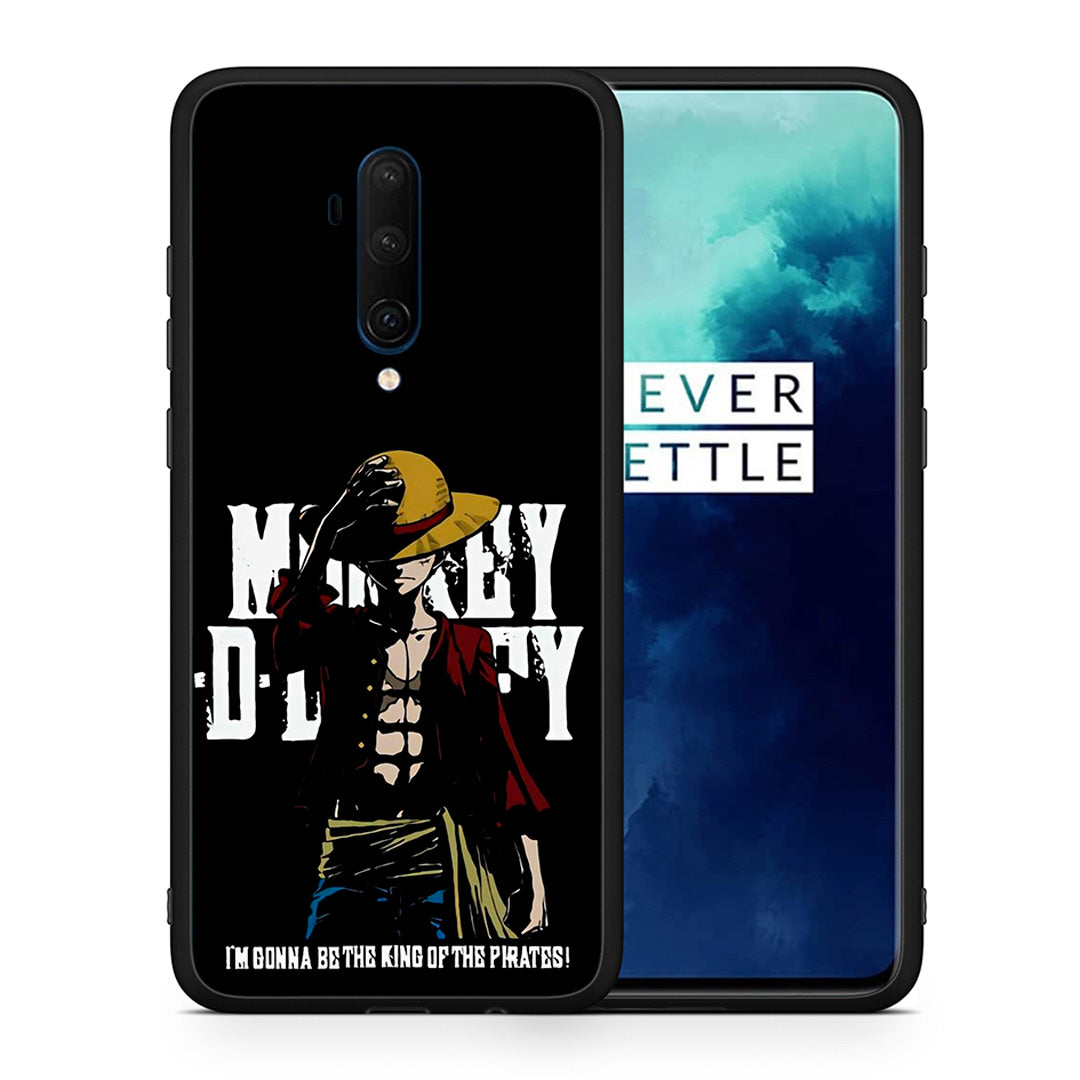 Θήκη OnePlus 7T Pro Pirate King από τη Smartfits με σχέδιο στο πίσω μέρος και μαύρο περίβλημα | OnePlus 7T Pro Pirate King case with colorful back and black bezels