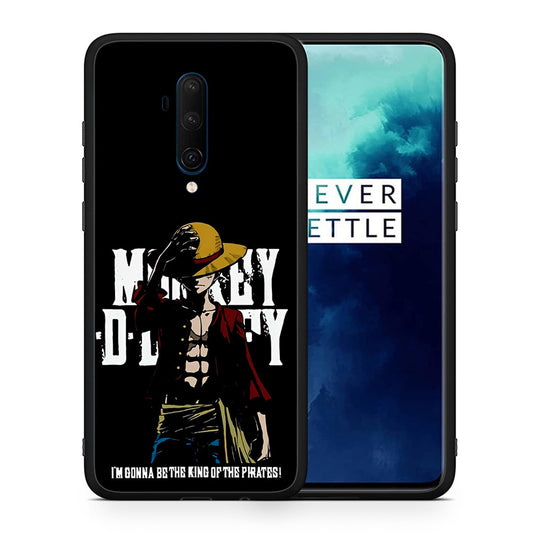 Θήκη OnePlus 7T Pro Pirate King από τη Smartfits με σχέδιο στο πίσω μέρος και μαύρο περίβλημα | OnePlus 7T Pro Pirate King case with colorful back and black bezels