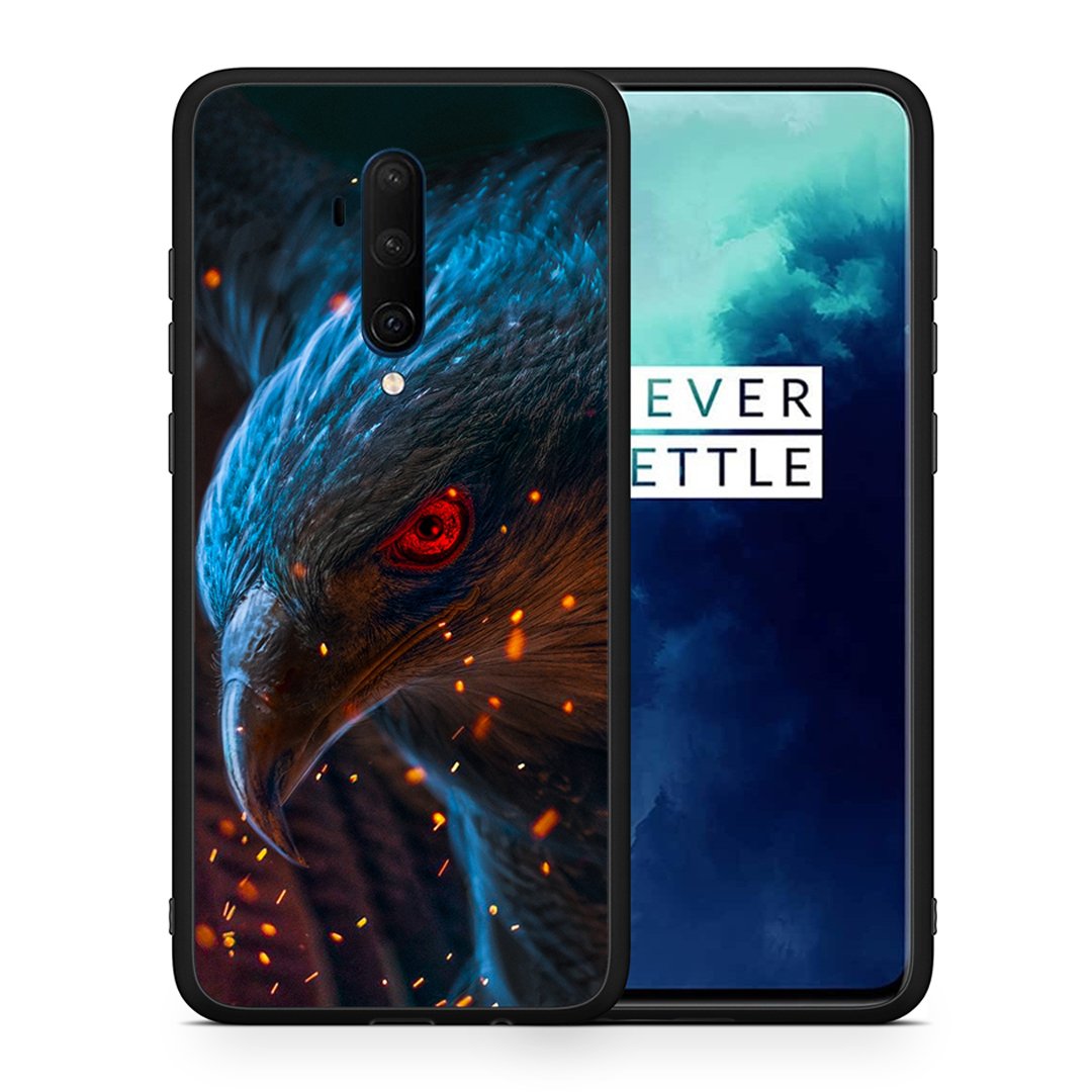 Θήκη OnePlus 7T Pro Eagle PopArt από τη Smartfits με σχέδιο στο πίσω μέρος και μαύρο περίβλημα | OnePlus 7T Pro Eagle PopArt case with colorful back and black bezels