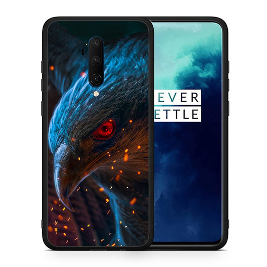 Θήκη OnePlus 7T Pro Eagle PopArt από τη Smartfits με σχέδιο στο πίσω μέρος και μαύρο περίβλημα | OnePlus 7T Pro Eagle PopArt case with colorful back and black bezels