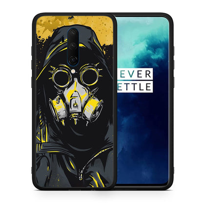 Θήκη OnePlus 7T Pro Mask PopArt από τη Smartfits με σχέδιο στο πίσω μέρος και μαύρο περίβλημα | OnePlus 7T Pro Mask PopArt case with colorful back and black bezels