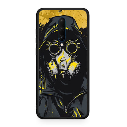 OnePlus 7T Pro Mask PopArt θήκη από τη Smartfits με σχέδιο στο πίσω μέρος και μαύρο περίβλημα | Smartphone case with colorful back and black bezels by Smartfits