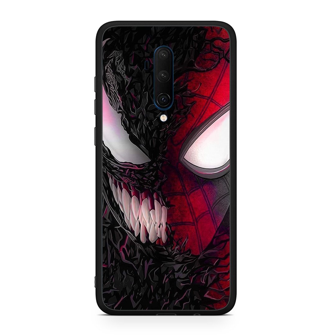 OnePlus 7T Pro SpiderVenom PopArt θήκη από τη Smartfits με σχέδιο στο πίσω μέρος και μαύρο περίβλημα | Smartphone case with colorful back and black bezels by Smartfits