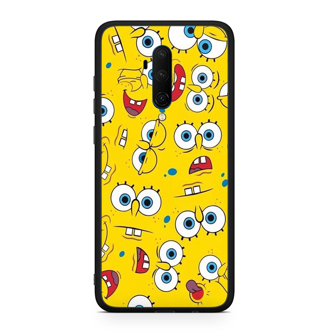 OnePlus 7T Pro Sponge PopArt θήκη από τη Smartfits με σχέδιο στο πίσω μέρος και μαύρο περίβλημα | Smartphone case with colorful back and black bezels by Smartfits
