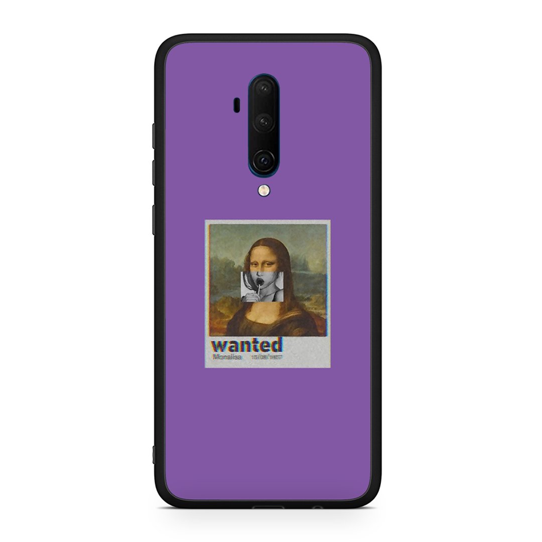 OnePlus 7T Pro Monalisa Popart θήκη από τη Smartfits με σχέδιο στο πίσω μέρος και μαύρο περίβλημα | Smartphone case with colorful back and black bezels by Smartfits