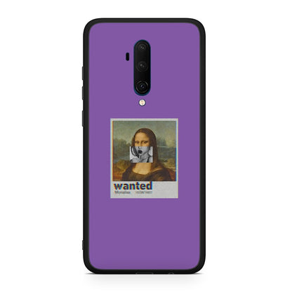 OnePlus 7T Pro Monalisa Popart θήκη από τη Smartfits με σχέδιο στο πίσω μέρος και μαύρο περίβλημα | Smartphone case with colorful back and black bezels by Smartfits