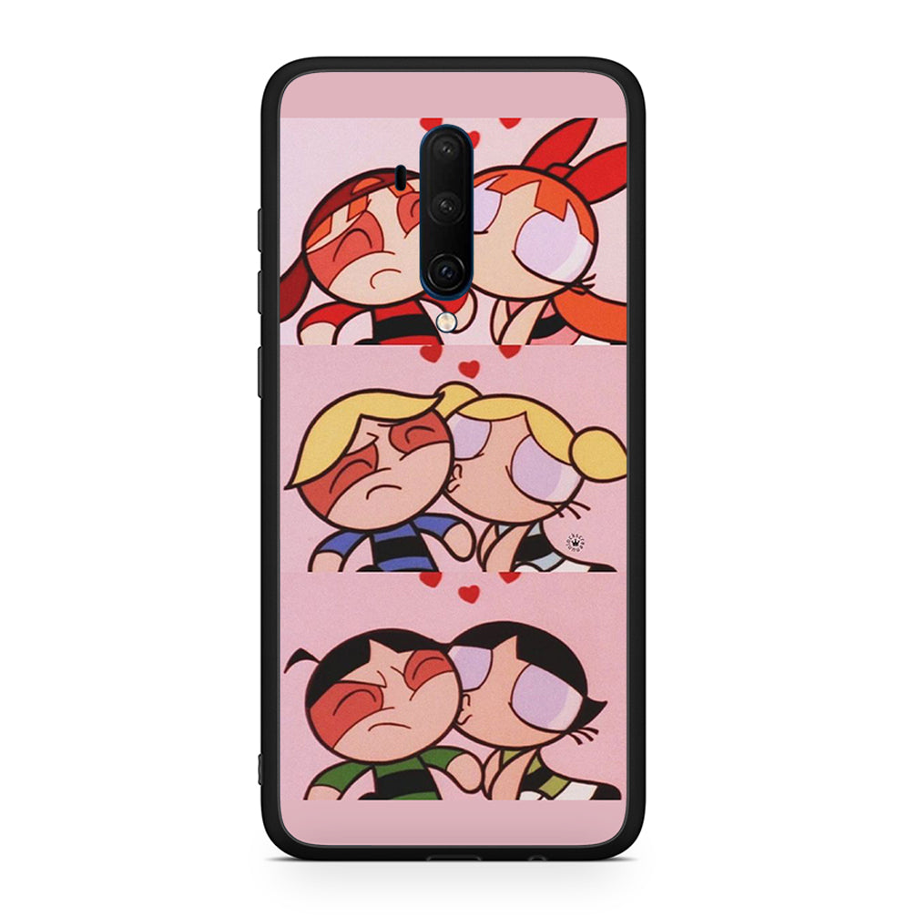 OnePlus 7T Pro Puff Love Θήκη Αγίου Βαλεντίνου από τη Smartfits με σχέδιο στο πίσω μέρος και μαύρο περίβλημα | Smartphone case with colorful back and black bezels by Smartfits