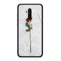 Thumbnail for OnePlus 7T Pro Red Rose θήκη από τη Smartfits με σχέδιο στο πίσω μέρος και μαύρο περίβλημα | Smartphone case with colorful back and black bezels by Smartfits