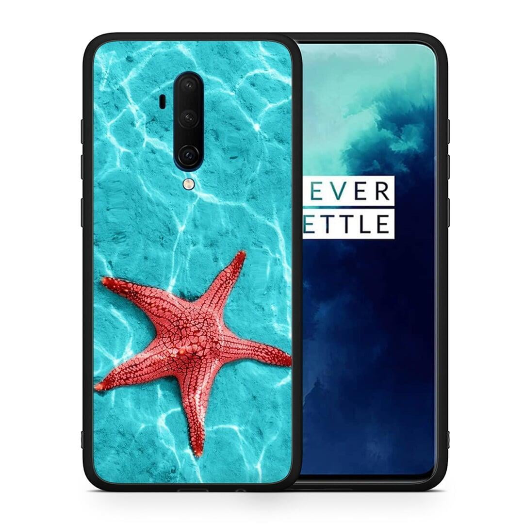 Θήκη OnePlus 7T Pro Red Starfish από τη Smartfits με σχέδιο στο πίσω μέρος και μαύρο περίβλημα | OnePlus 7T Pro Red Starfish case with colorful back and black bezels