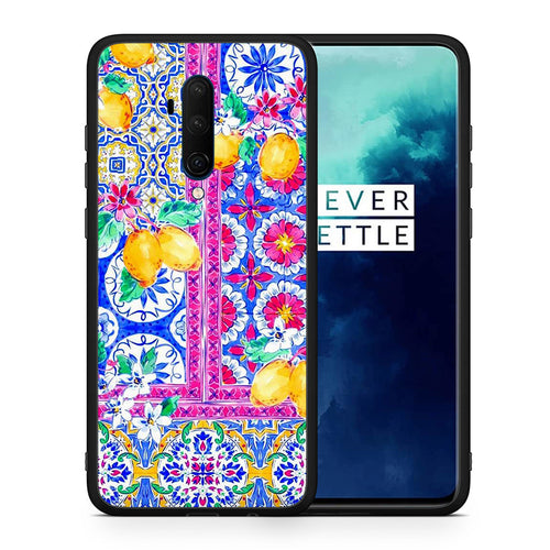 Θήκη OnePlus 7T Pro Retro Spring από τη Smartfits με σχέδιο στο πίσω μέρος και μαύρο περίβλημα | OnePlus 7T Pro Retro Spring case with colorful back and black bezels