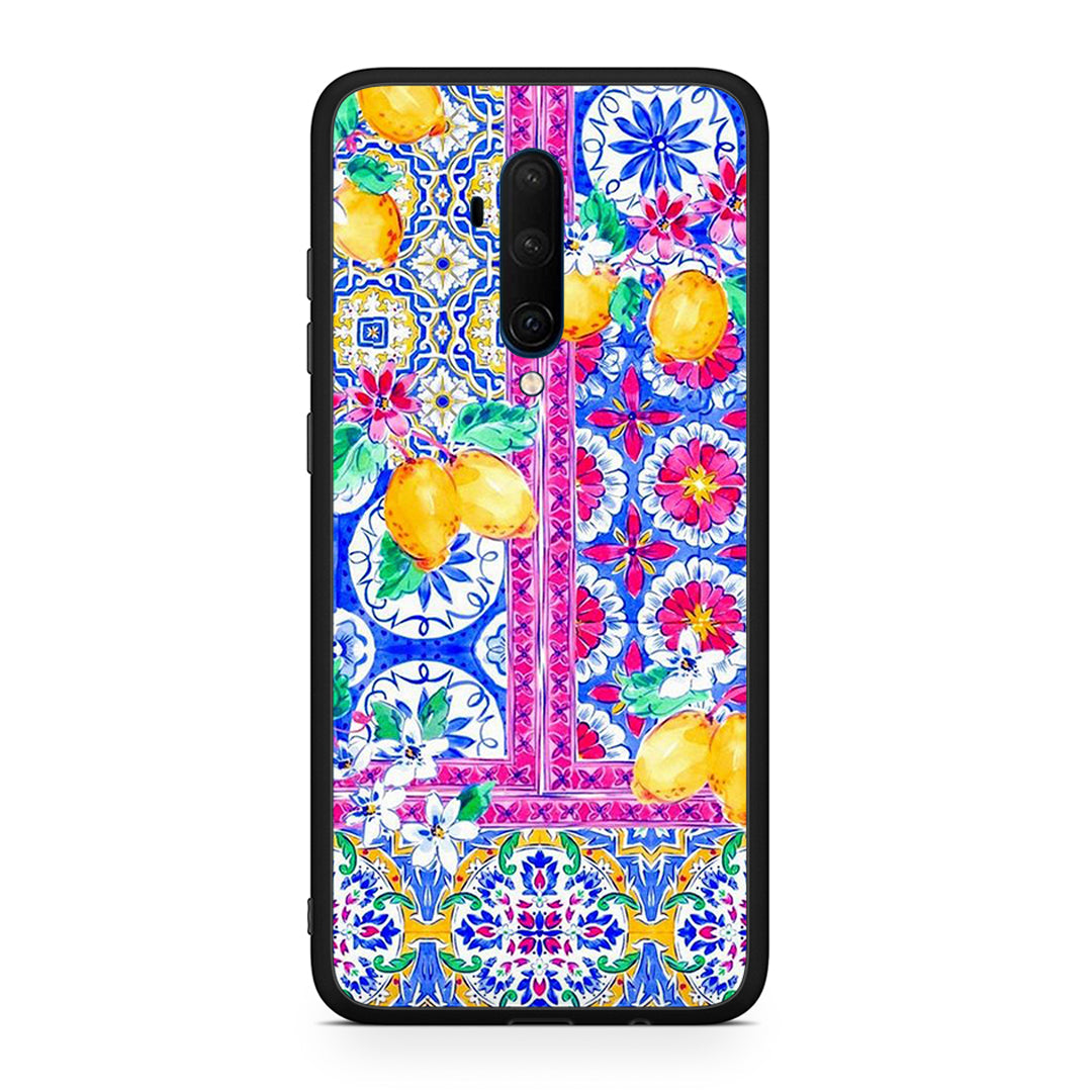 OnePlus 7T Pro Retro Spring θήκη από τη Smartfits με σχέδιο στο πίσω μέρος και μαύρο περίβλημα | Smartphone case with colorful back and black bezels by Smartfits