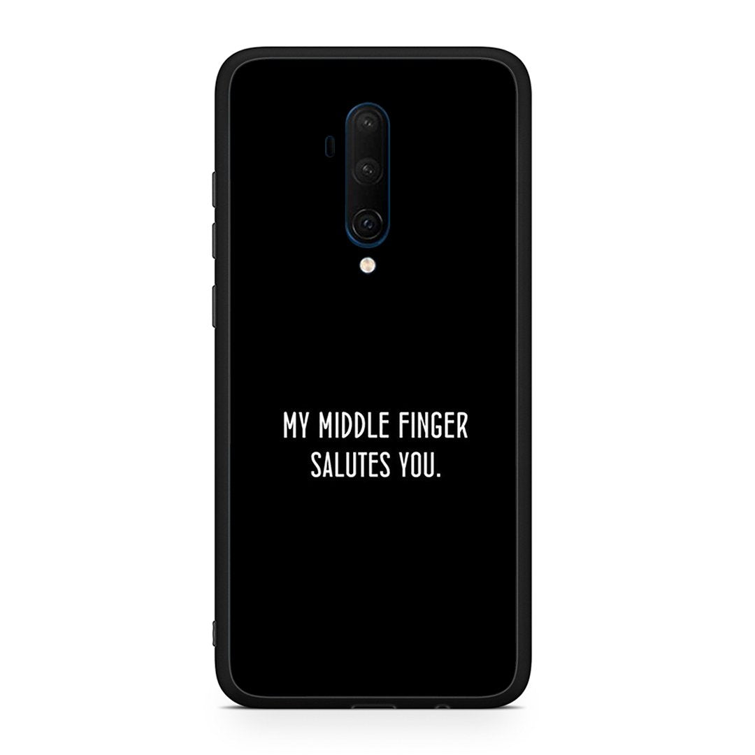 OnePlus 7T Pro Salute θήκη από τη Smartfits με σχέδιο στο πίσω μέρος και μαύρο περίβλημα | Smartphone case with colorful back and black bezels by Smartfits