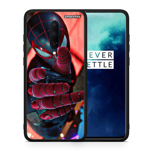 Θήκη OnePlus 7T Pro Spider Hand από τη Smartfits με σχέδιο στο πίσω μέρος και μαύρο περίβλημα | OnePlus 7T Pro Spider Hand case with colorful back and black bezels