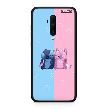 OnePlus 7T Pro Stitch And Angel θήκη από τη Smartfits με σχέδιο στο πίσω μέρος και μαύρο περίβλημα | Smartphone case with colorful back and black bezels by Smartfits