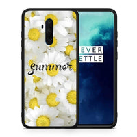 Thumbnail for Θήκη OnePlus 7T Pro Summer Daisies από τη Smartfits με σχέδιο στο πίσω μέρος και μαύρο περίβλημα | OnePlus 7T Pro Summer Daisies case with colorful back and black bezels