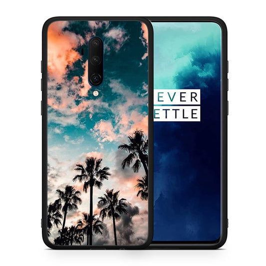 Θήκη OnePlus 7T Pro Sky Summer από τη Smartfits με σχέδιο στο πίσω μέρος και μαύρο περίβλημα | OnePlus 7T Pro Sky Summer case with colorful back and black bezels