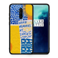 Thumbnail for Θήκη OnePlus 7T Pro Sunset Memories από τη Smartfits με σχέδιο στο πίσω μέρος και μαύρο περίβλημα | OnePlus 7T Pro Sunset Memories case with colorful back and black bezels