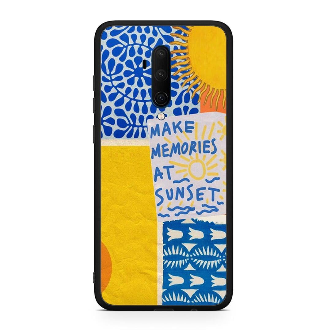 OnePlus 7T Pro Sunset Memories Θήκη από τη Smartfits με σχέδιο στο πίσω μέρος και μαύρο περίβλημα | Smartphone case with colorful back and black bezels by Smartfits