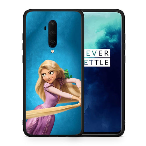 Θήκη Αγίου Βαλεντίνου OnePlus 7T Pro Tangled 2 από τη Smartfits με σχέδιο στο πίσω μέρος και μαύρο περίβλημα | OnePlus 7T Pro Tangled 2 case with colorful back and black bezels