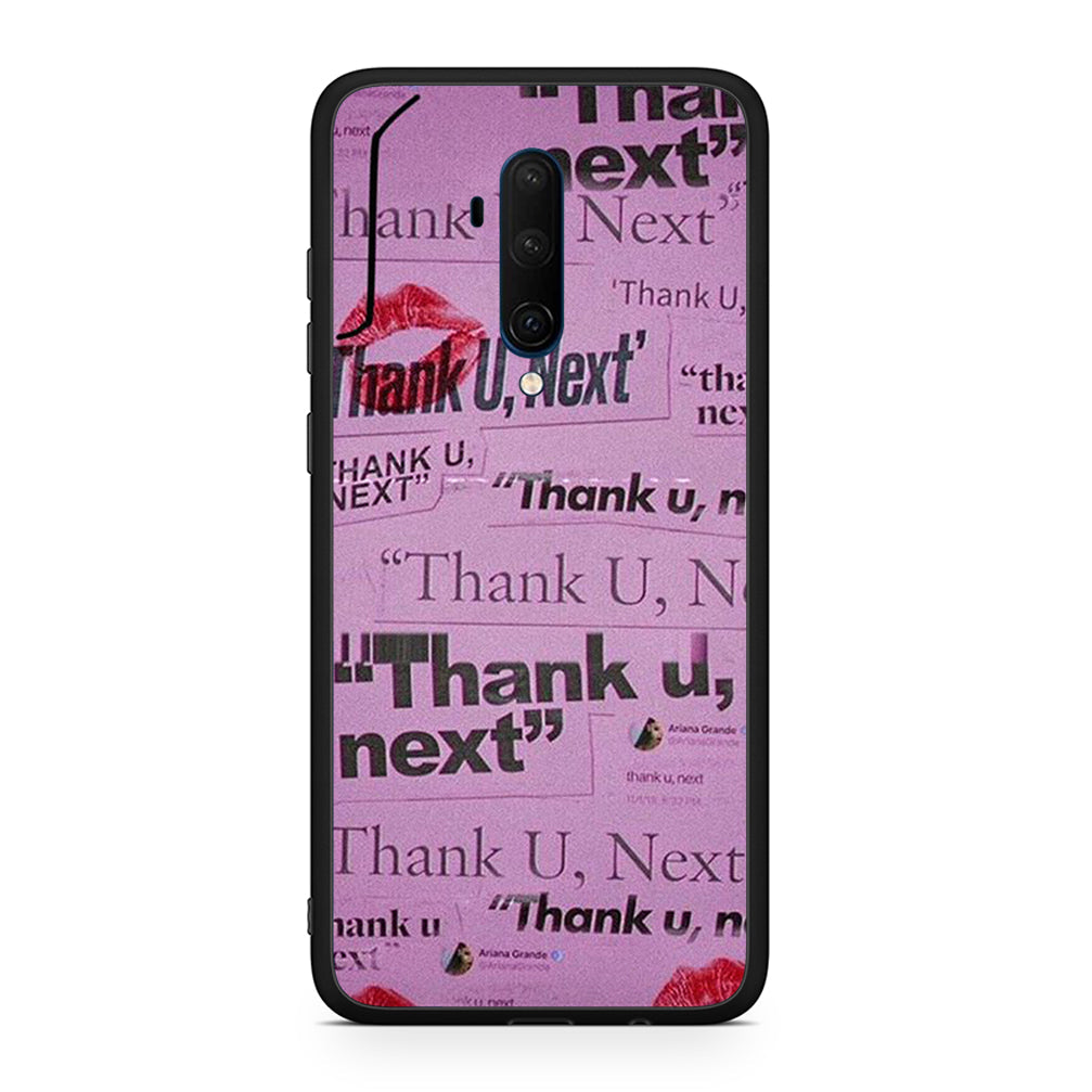 OnePlus 7T Pro Thank You Next Θήκη Αγίου Βαλεντίνου από τη Smartfits με σχέδιο στο πίσω μέρος και μαύρο περίβλημα | Smartphone case with colorful back and black bezels by Smartfits