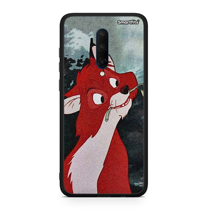 OnePlus 7T Pro Tod And Vixey Love 1 θήκη από τη Smartfits με σχέδιο στο πίσω μέρος και μαύρο περίβλημα | Smartphone case with colorful back and black bezels by Smartfits