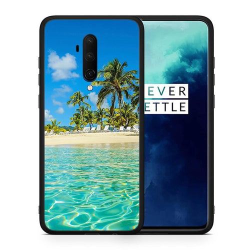 Θήκη OnePlus 7T Pro Tropical Vibes από τη Smartfits με σχέδιο στο πίσω μέρος και μαύρο περίβλημα | OnePlus 7T Pro Tropical Vibes case with colorful back and black bezels