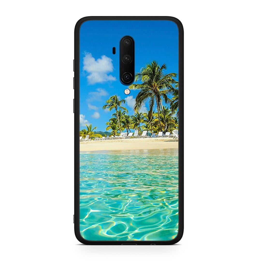 OnePlus 7T Pro Tropical Vibes Θήκη από τη Smartfits με σχέδιο στο πίσω μέρος και μαύρο περίβλημα | Smartphone case with colorful back and black bezels by Smartfits