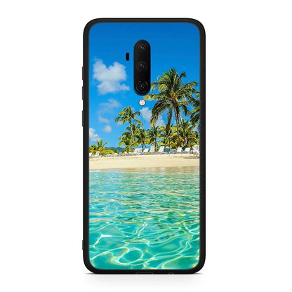 OnePlus 7T Pro Tropical Vibes Θήκη από τη Smartfits με σχέδιο στο πίσω μέρος και μαύρο περίβλημα | Smartphone case with colorful back and black bezels by Smartfits