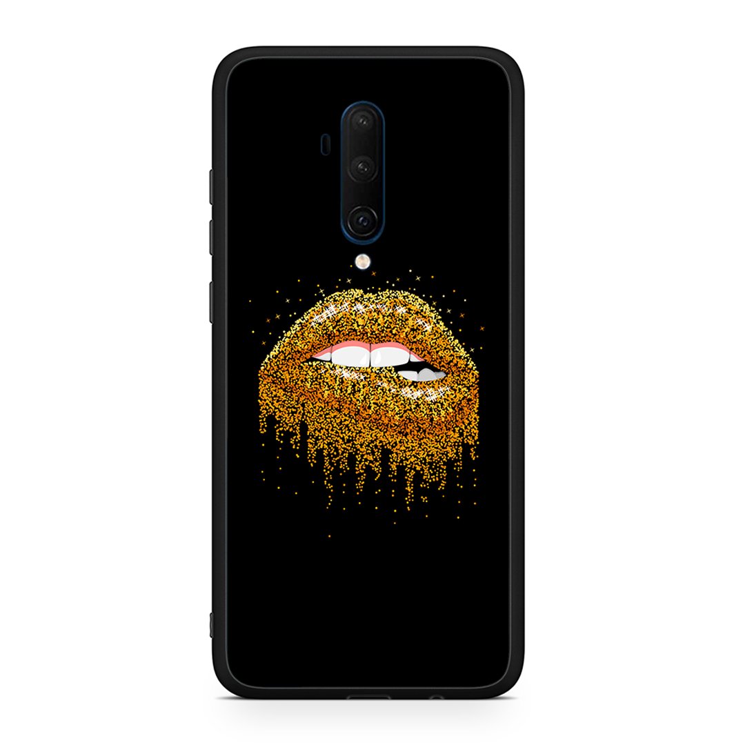 OnePlus 7T Pro Golden Valentine θήκη από τη Smartfits με σχέδιο στο πίσω μέρος και μαύρο περίβλημα | Smartphone case with colorful back and black bezels by Smartfits