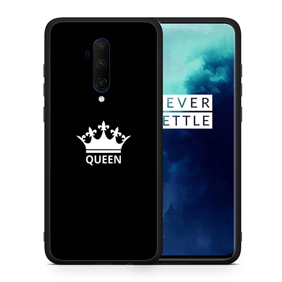 Θήκη OnePlus 7T Pro Queen Valentine από τη Smartfits με σχέδιο στο πίσω μέρος και μαύρο περίβλημα | OnePlus 7T Pro Queen Valentine case with colorful back and black bezels