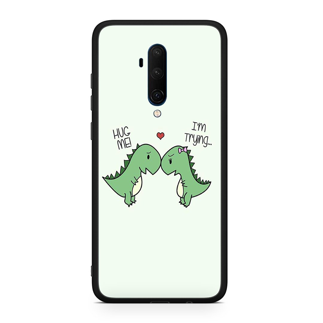 OnePlus 7T Pro Rex Valentine θήκη από τη Smartfits με σχέδιο στο πίσω μέρος και μαύρο περίβλημα | Smartphone case with colorful back and black bezels by Smartfits