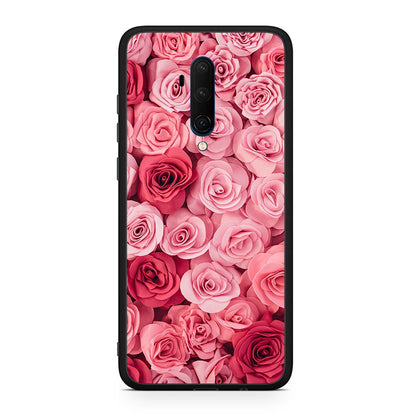OnePlus 7T Pro RoseGarden Valentine θήκη από τη Smartfits με σχέδιο στο πίσω μέρος και μαύρο περίβλημα | Smartphone case with colorful back and black bezels by Smartfits