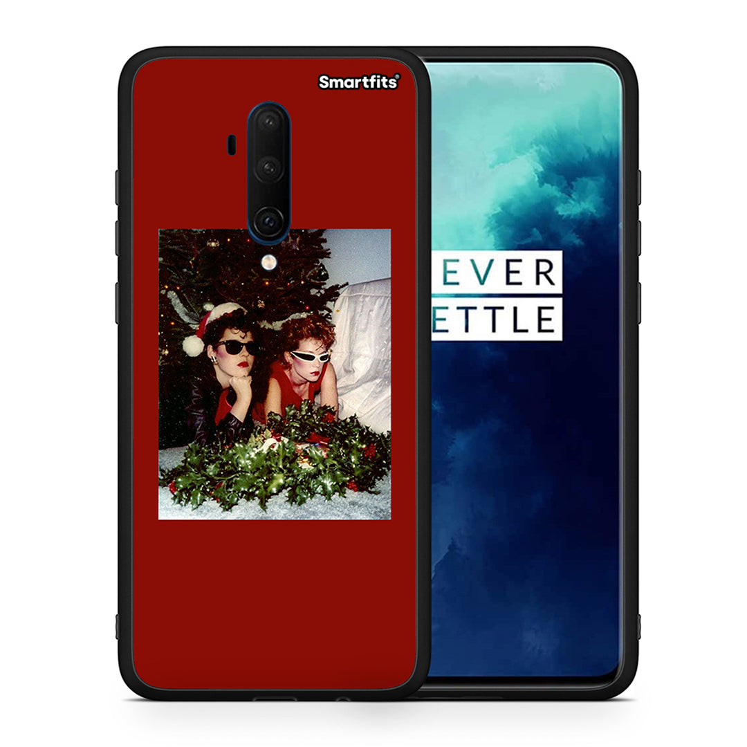 Θήκη OnePlus 7T Pro Waiting For Xmas από τη Smartfits με σχέδιο στο πίσω μέρος και μαύρο περίβλημα | OnePlus 7T Pro Waiting For Xmas case with colorful back and black bezels