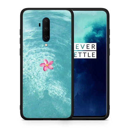 Θήκη OnePlus 7T Pro Water Flower από τη Smartfits με σχέδιο στο πίσω μέρος και μαύρο περίβλημα | OnePlus 7T Pro Water Flower case with colorful back and black bezels