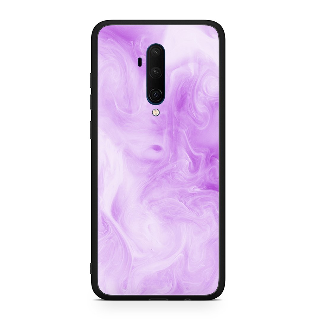 OnePlus 7T Pro Watercolor Lavender θήκη από τη Smartfits με σχέδιο στο πίσω μέρος και μαύρο περίβλημα | Smartphone case with colorful back and black bezels by Smartfits