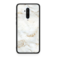 Thumbnail for OnePlus 7T Pro White Gold Marble θήκη από τη Smartfits με σχέδιο στο πίσω μέρος και μαύρο περίβλημα | Smartphone case with colorful back and black bezels by Smartfits
