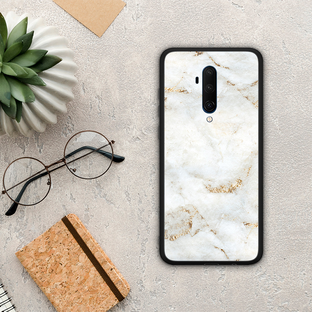 White Gold Marble - OnePlus 7T Pro θήκη