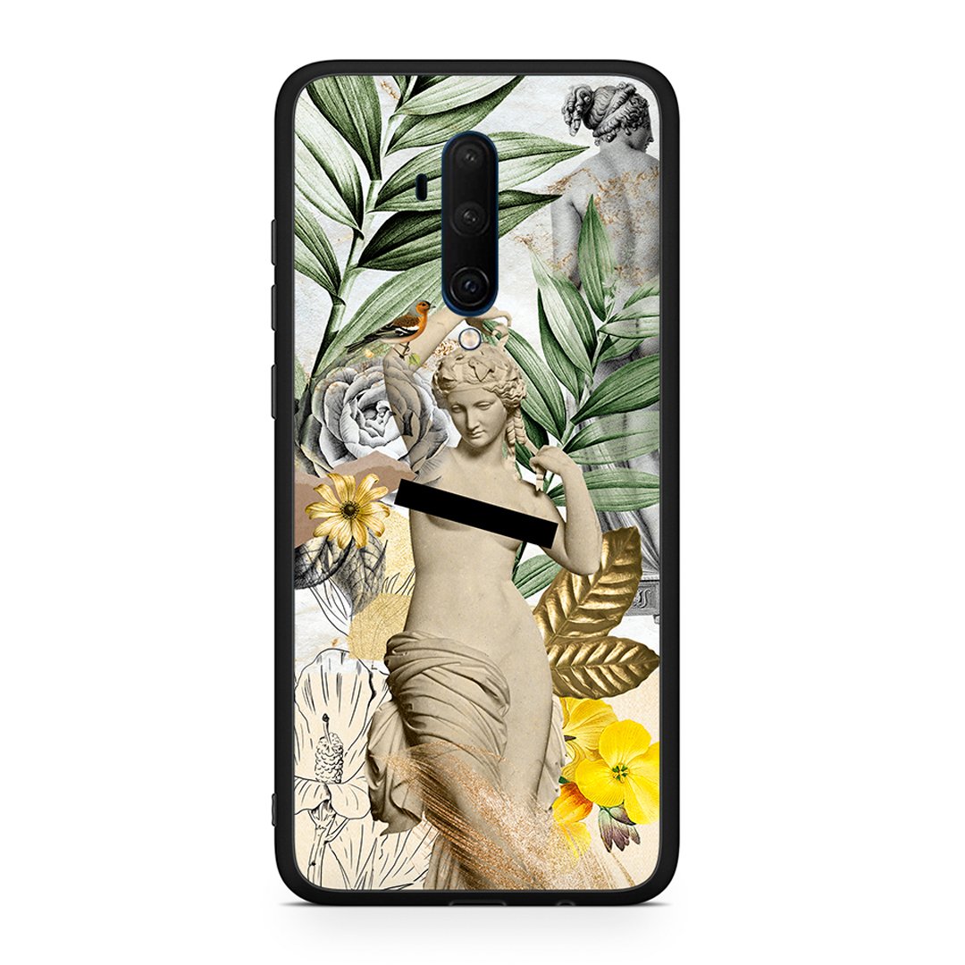OnePlus 7T Pro Woman Statue θήκη από τη Smartfits με σχέδιο στο πίσω μέρος και μαύρο περίβλημα | Smartphone case with colorful back and black bezels by Smartfits