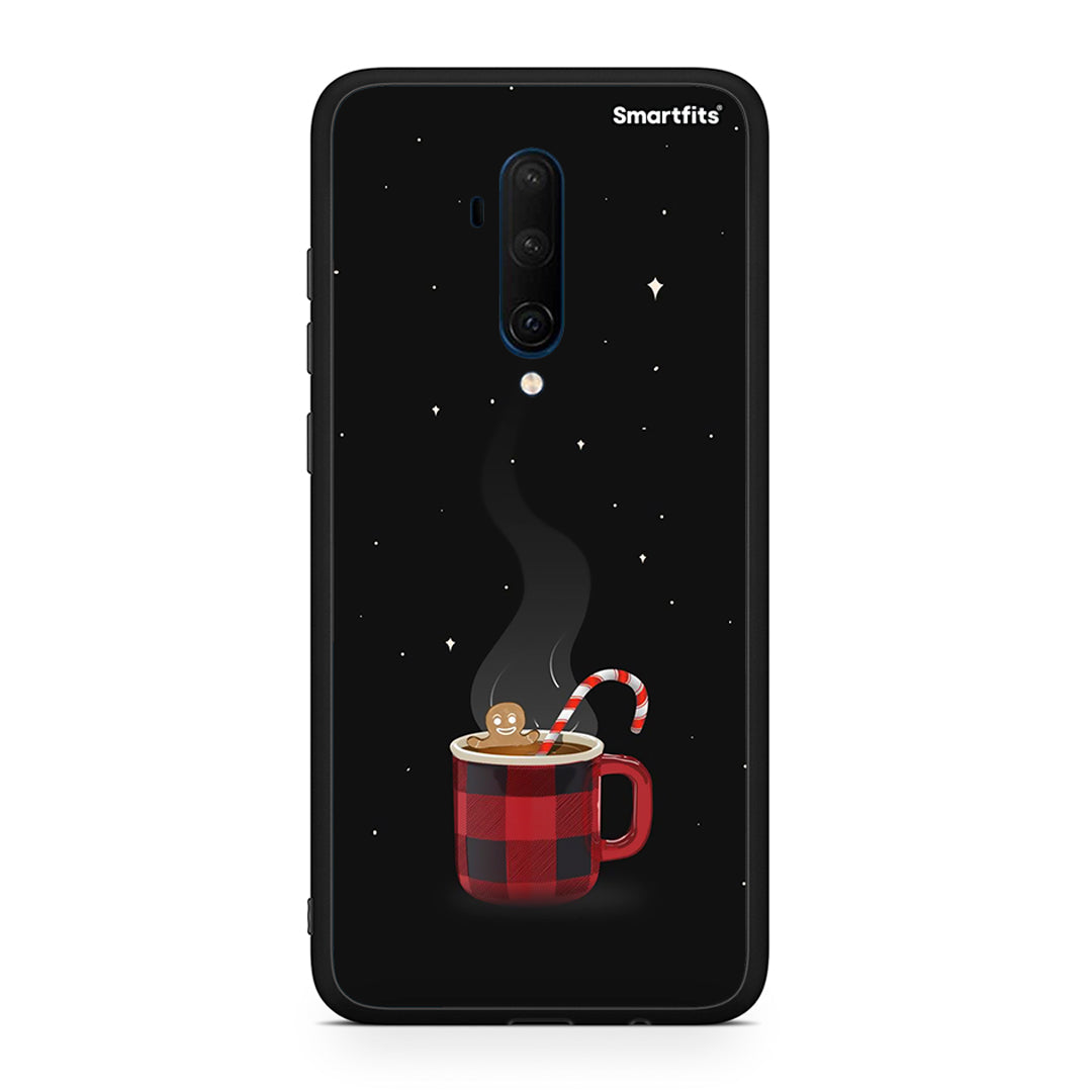 OnePlus 7T Pro Xmas Bathing θήκη από τη Smartfits με σχέδιο στο πίσω μέρος και μαύρο περίβλημα | Smartphone case with colorful back and black bezels by Smartfits