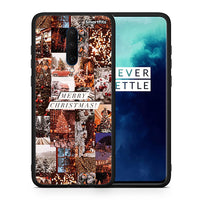 Thumbnail for Θήκη OnePlus 7T Pro Xmas Collage από τη Smartfits με σχέδιο στο πίσω μέρος και μαύρο περίβλημα | OnePlus 7T Pro Xmas Collage case with colorful back and black bezels