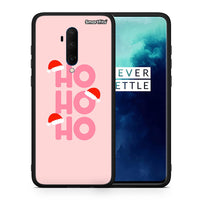 Thumbnail for Θήκη OnePlus 7T Pro Xmas Ho Ho Ho από τη Smartfits με σχέδιο στο πίσω μέρος και μαύρο περίβλημα | OnePlus 7T Pro Xmas Ho Ho Ho case with colorful back and black bezels