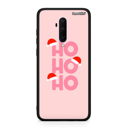 OnePlus 7T Pro Xmas Ho Ho Ho θήκη από τη Smartfits με σχέδιο στο πίσω μέρος και μαύρο περίβλημα | Smartphone case with colorful back and black bezels by Smartfits