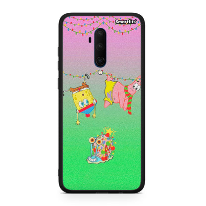 OnePlus 7T Pro Xmas Lights θήκη από τη Smartfits με σχέδιο στο πίσω μέρος και μαύρο περίβλημα | Smartphone case with colorful back and black bezels by Smartfits